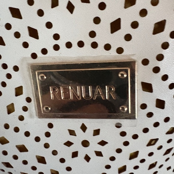 Lot of 2 Cosmetic Bags Renuar Black and Gold Cutout and Black Floral - Picture 3 of 6